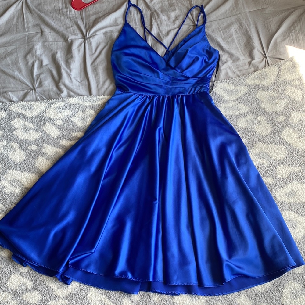 Royal Blue Fiesta Fashion Homecoming Dress Size Small